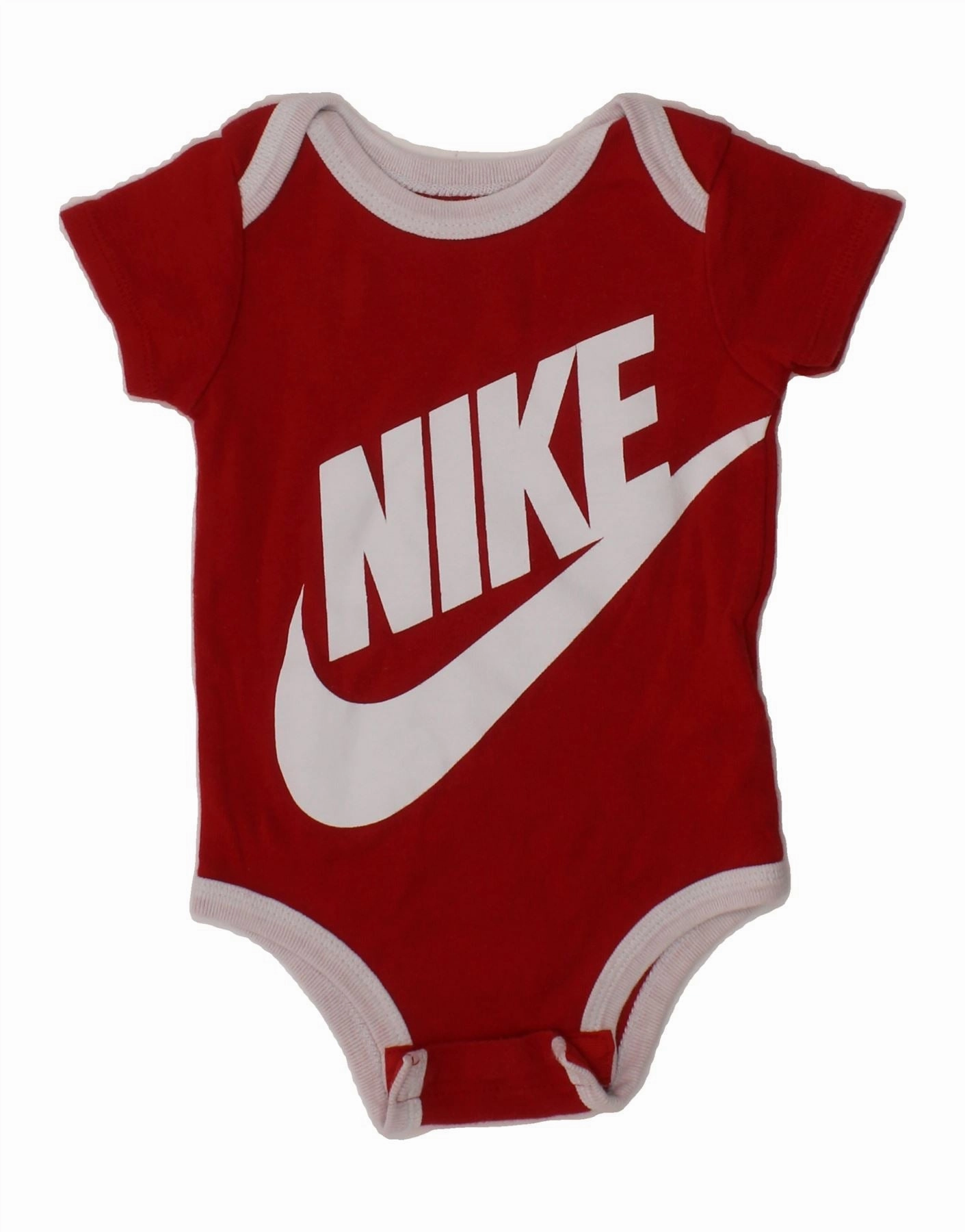 NIKE Baby Boys Graphic Bodysuit 6-9 Months Red Cotton Yoga Youth Premium Dynamic