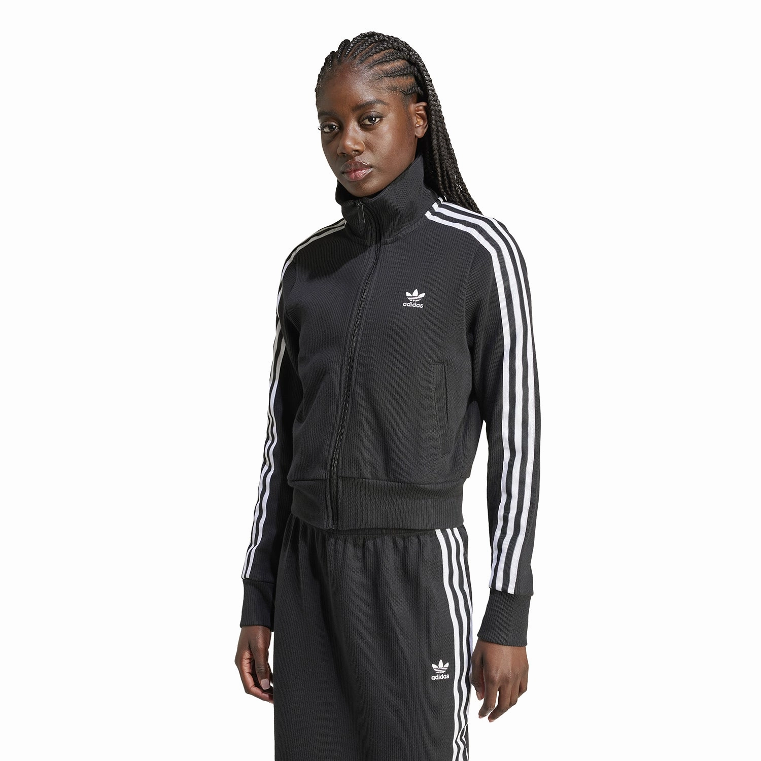 Firebird Knitted Pinstipe Track Jacket - Womens Static Resistant Urban Ease