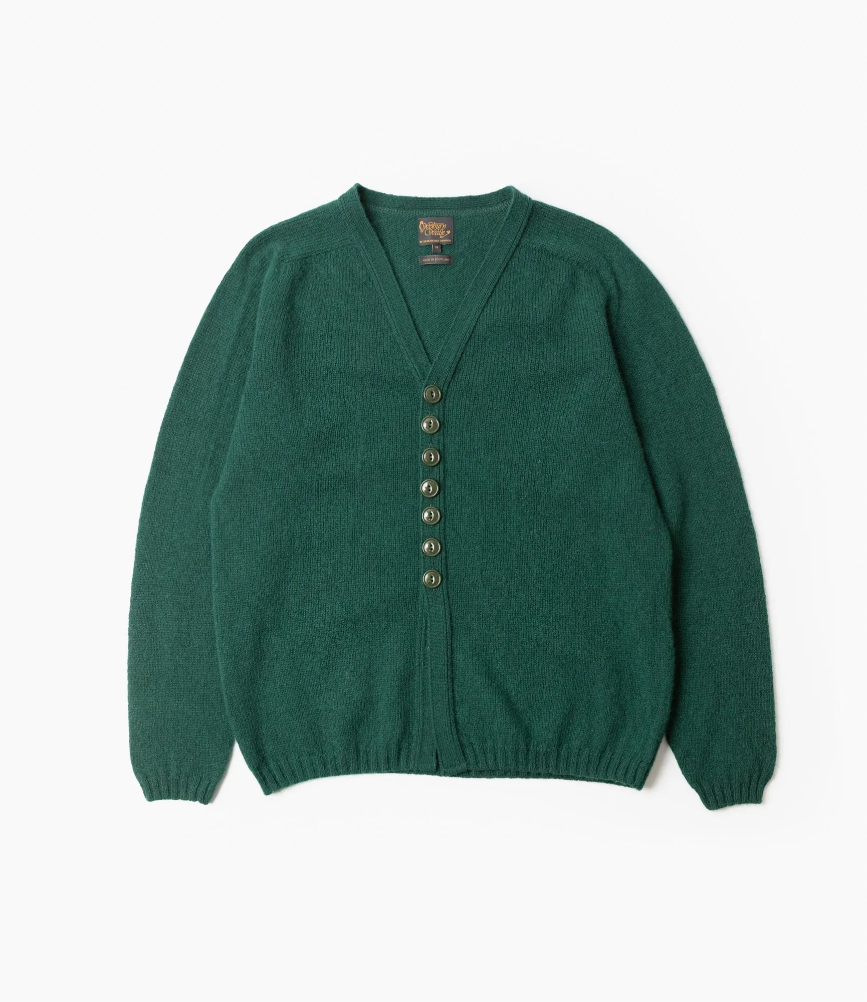 Wardrobe Must Fisherman Cardigan ?C?Green Shetland Wool