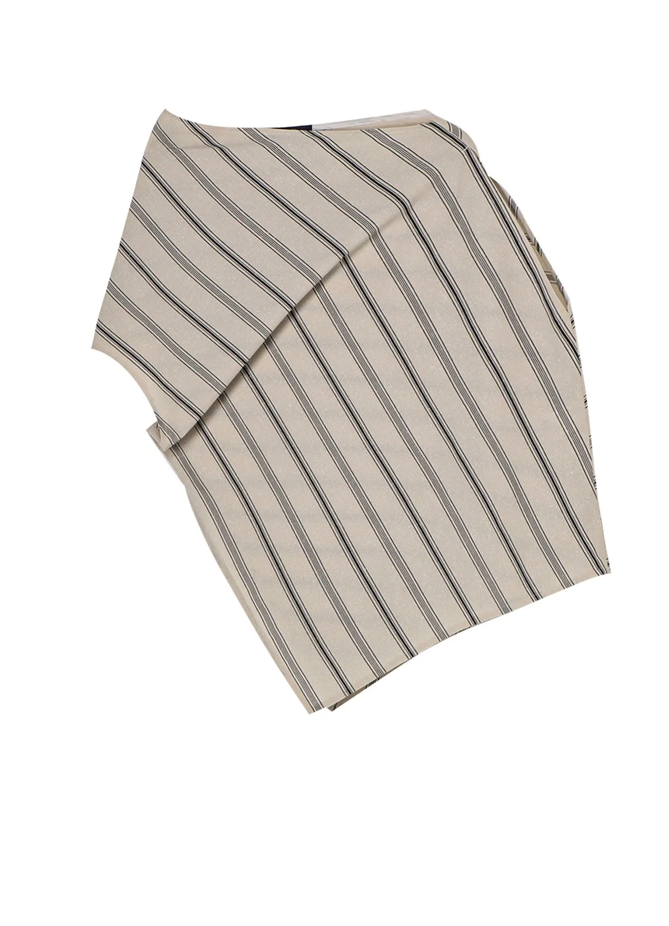HARD TWISTED STRIPE CONVERTIBLE BLOUSE Trend-Driven