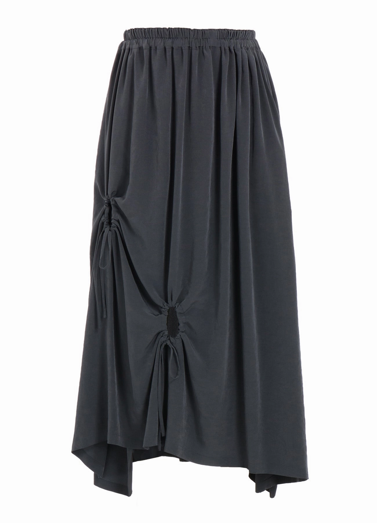 Feminine Layers Fitted Base CREPE de CHINE CIRCLE GATHERED SKIRT