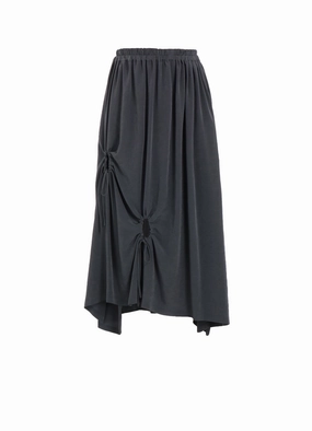 spring fresh CREPE de CHINE CIRCLE GATHERED SKIRT