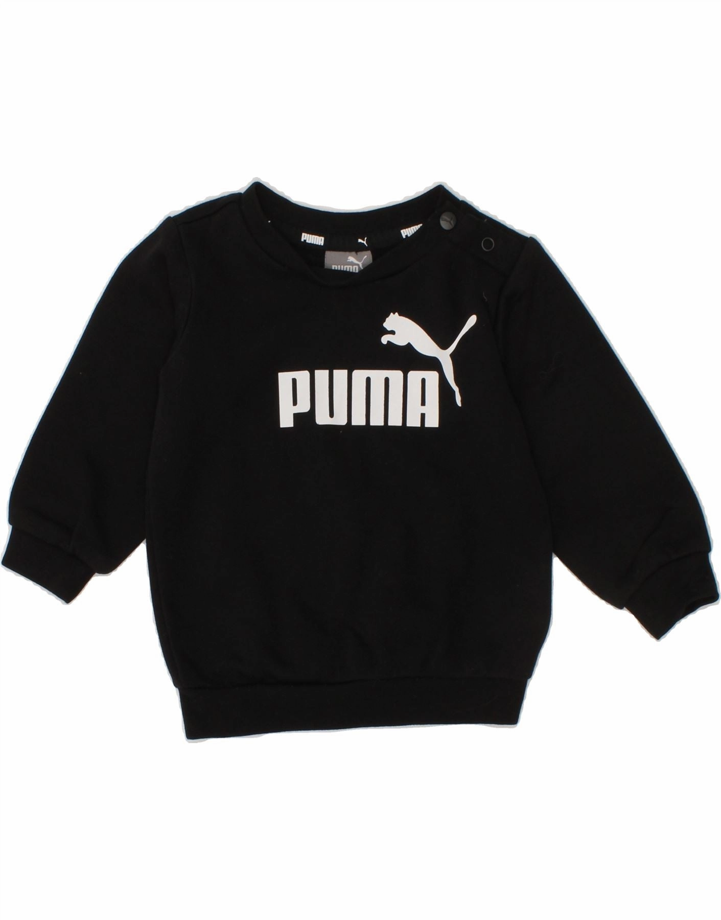 Minimal Fashion All Day Comfort PUMA Baby Boys Graphic Sweatshirt Jumper 0-3 Months Black Cotton