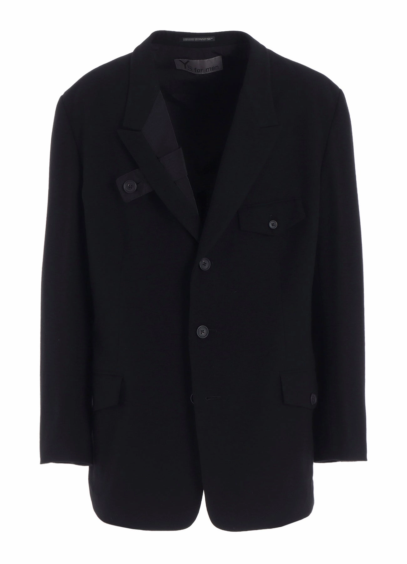 Stretch Fabric Urban Fit FLANNEL & NYLON RIPSTOP JACKET WITH LAPEL TAB AND UTILITY POCKETS