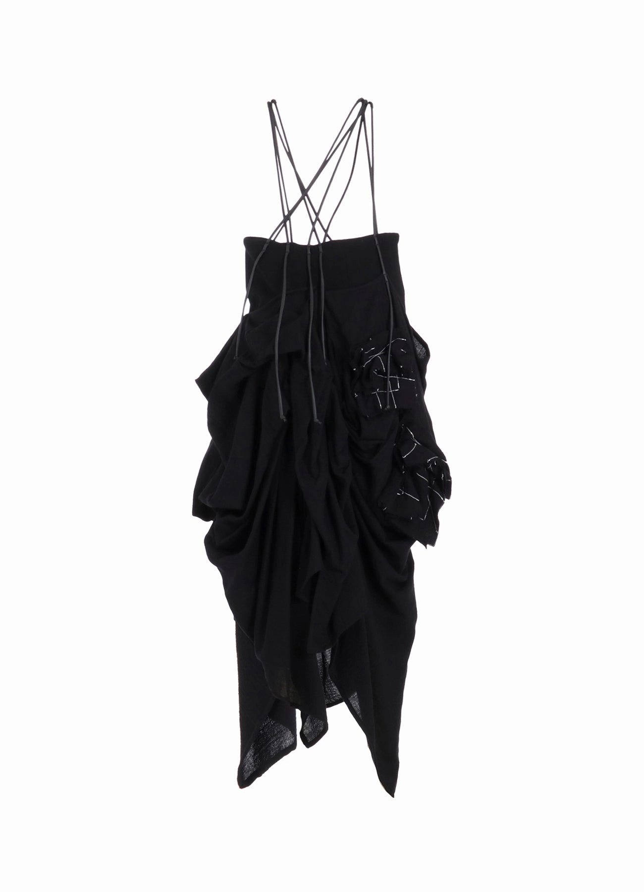 FLANNEL BOX D GATHERED SUSPENDER SKIRT Vibe Choice