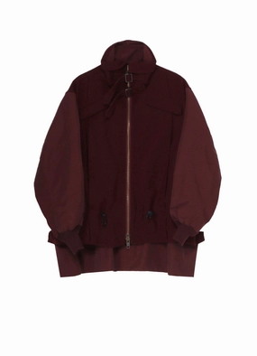 FLANNEL SHIRRING DETAIL JACKET insulated Ergonomic Cut