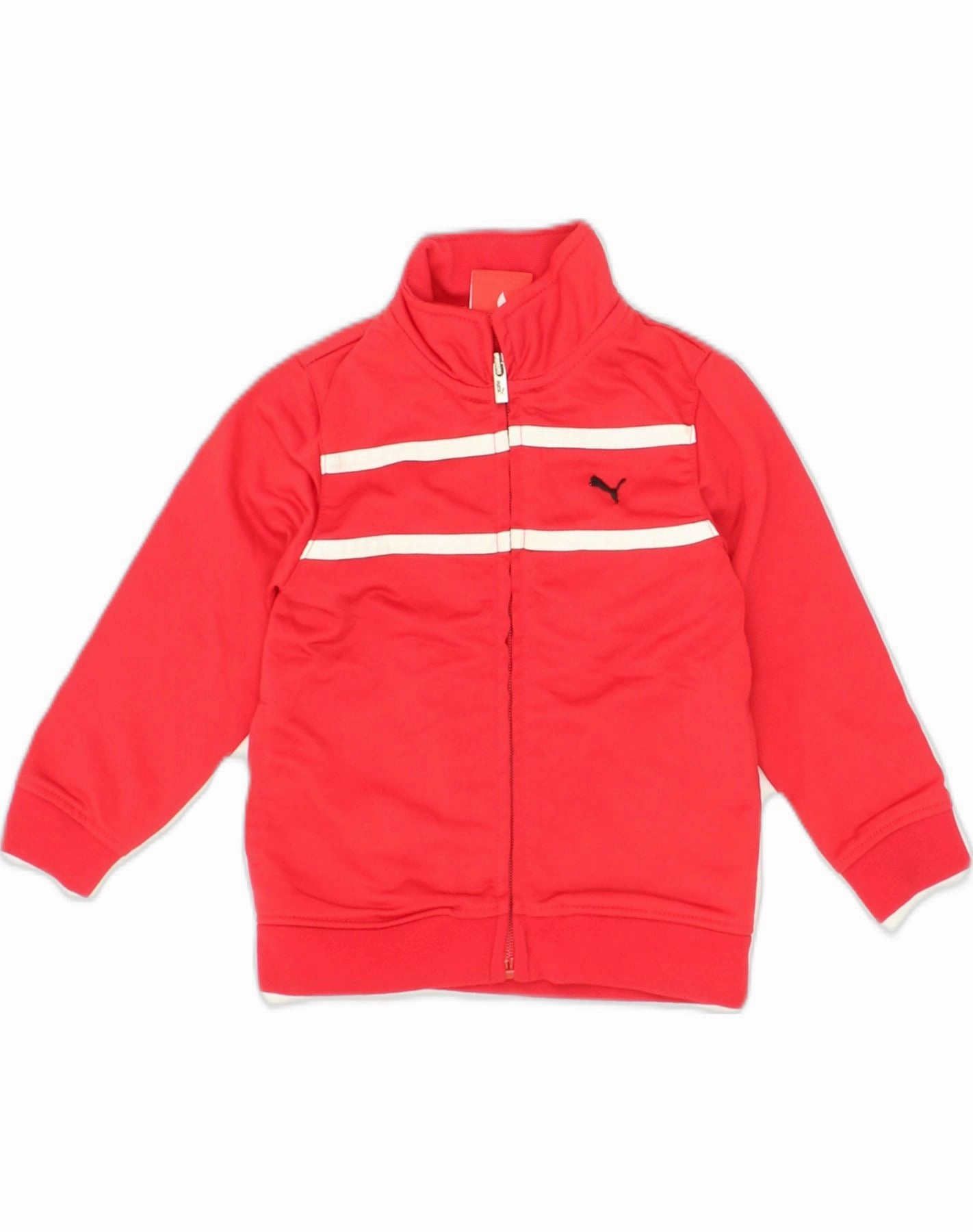 PUMA Baby Boys Tracksuit Top Jacket 18-24 Months Red Polyester suitable for product launches