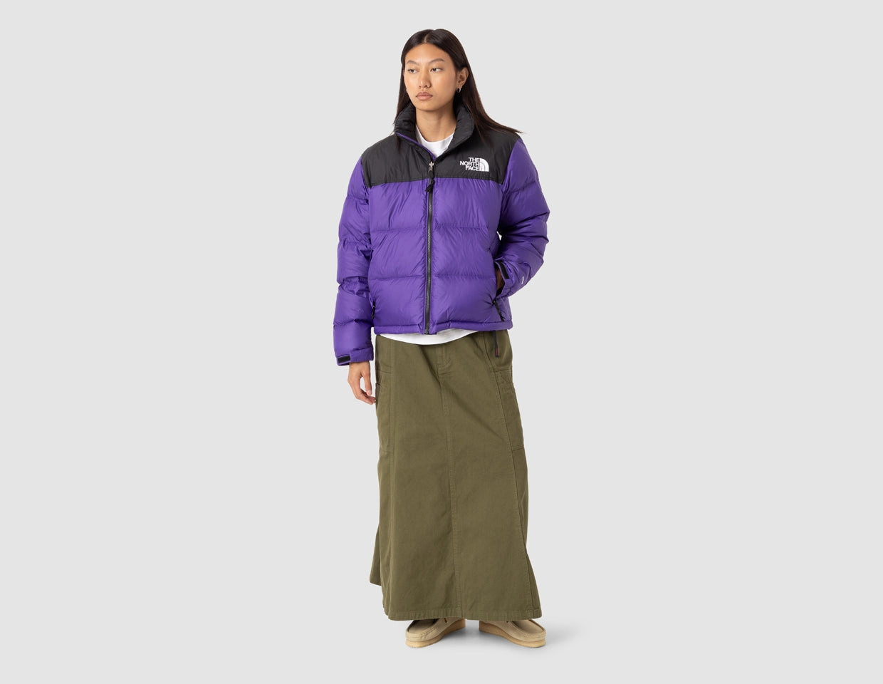 Gramicci Women's Voyager Skirt / Olive AdjustableDrawstring