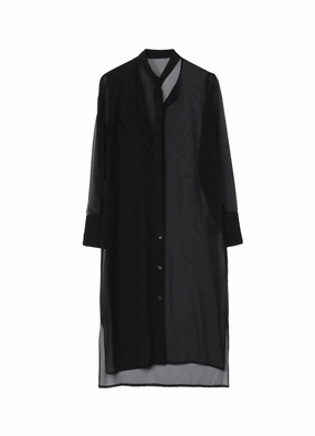 Silk-Blend CHIFFON ASYMMETRY LAYERED DRESS