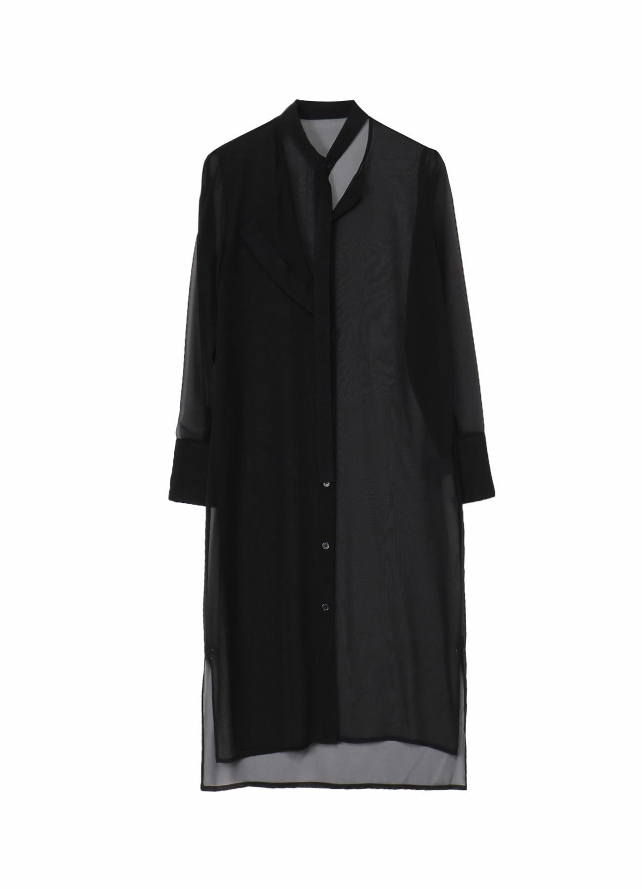 Silk-Blend CHIFFON ASYMMETRY LAYERED DRESS