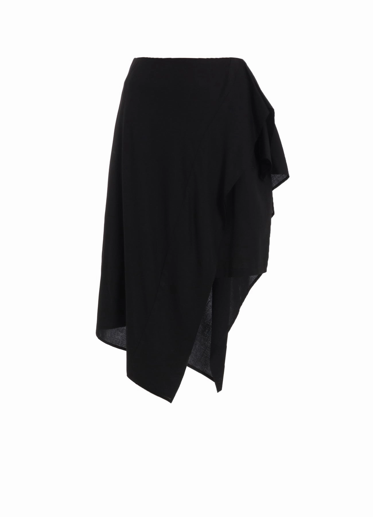 Silky texture Tall Fit RAYON/CAMBRIC DOUBLE LAYER MINI SKIRT