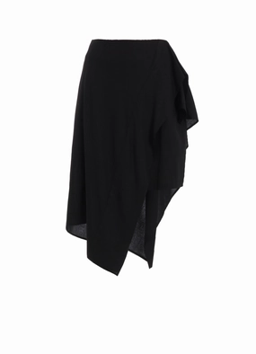 Silky texture Tall Fit RAYON/CAMBRIC DOUBLE LAYER MINI SKIRT