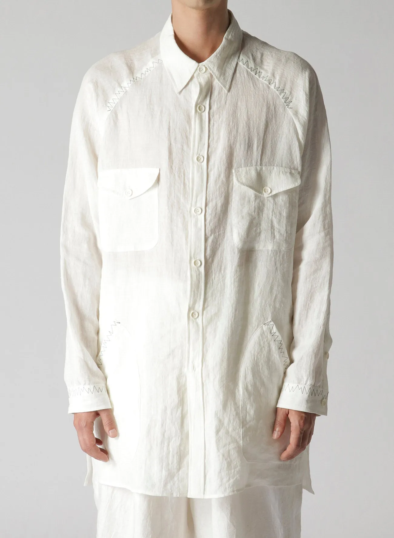 FLAX LAWN SHIRT Breathable Material