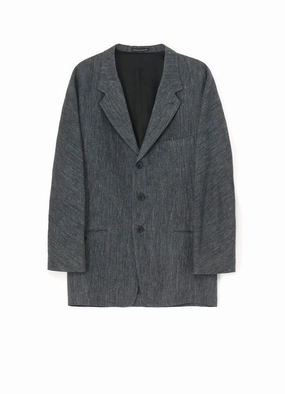 FLAX TOP GABARDINE RAGLAN SLEEVE JACKET Noise Reducing Fabric