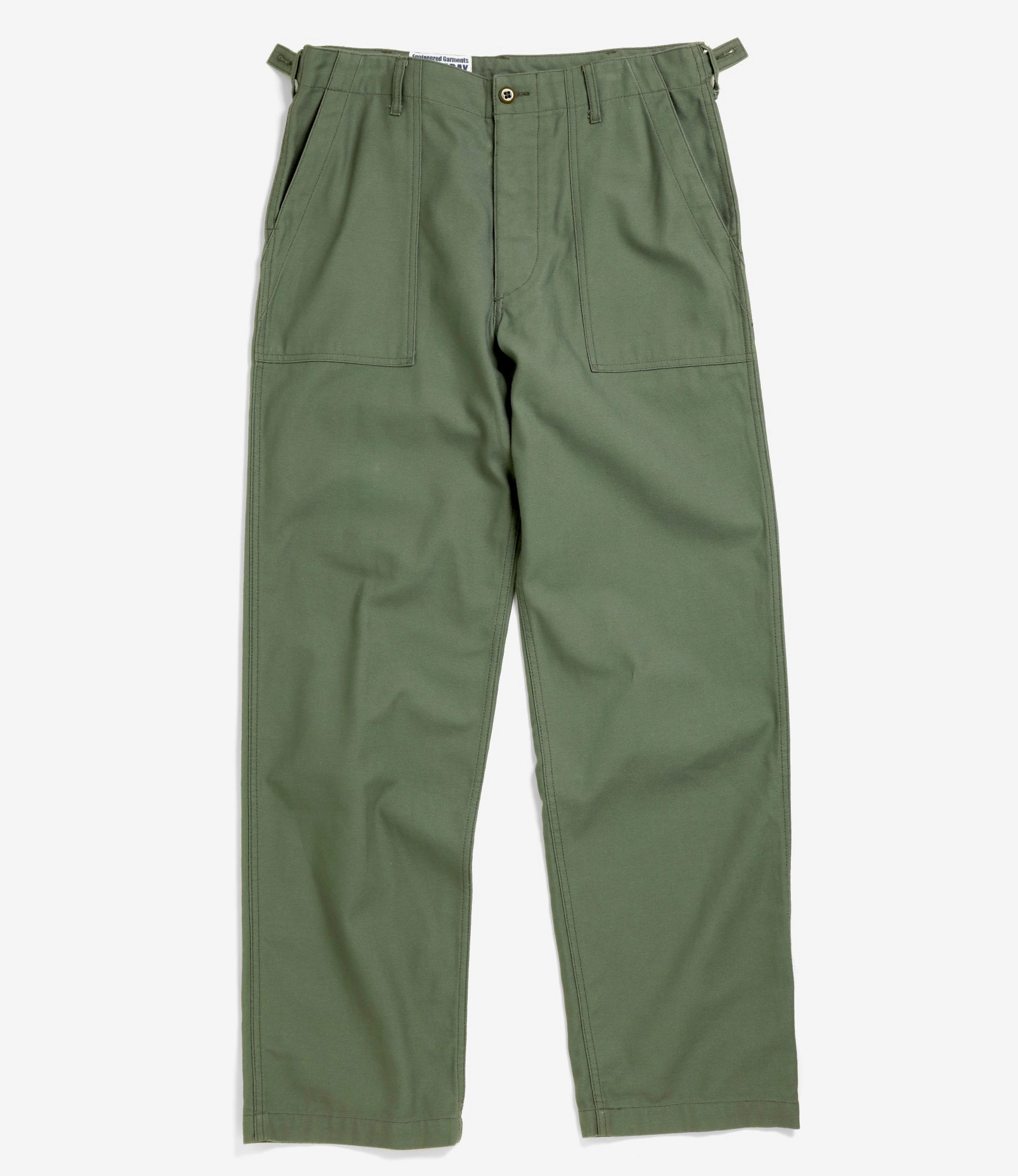 Layer Comfort Fatigue Pant - Olive Cotton Reversed Sateen