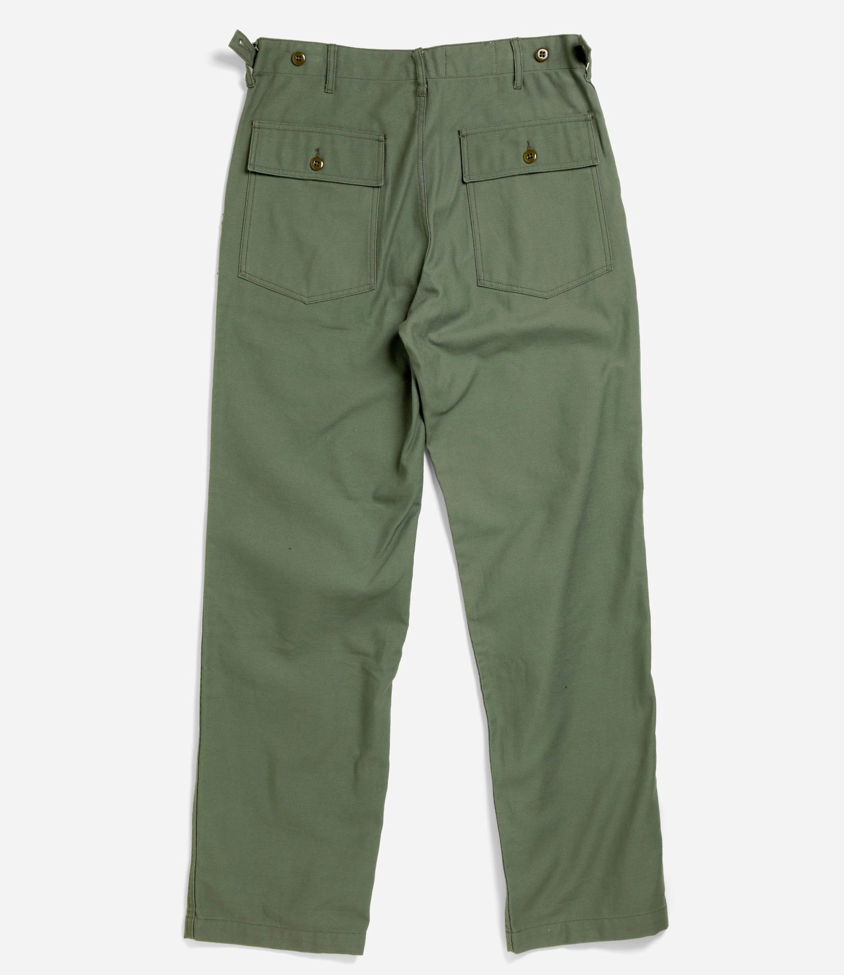 Fatigue Pant - Olive Cotton Reversed Sateen Essential Wearable Essential Fit