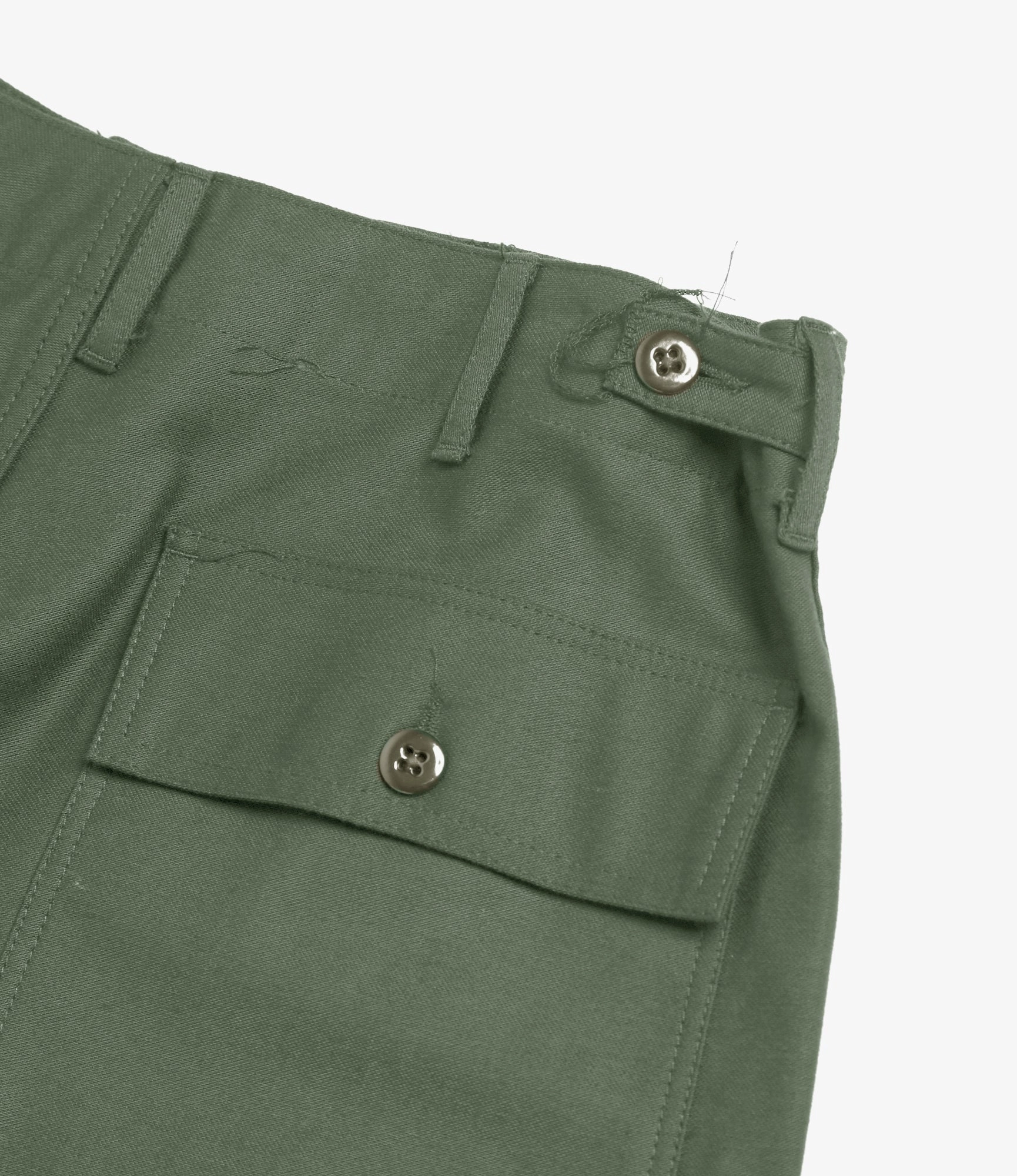 Fatigue Pant - Olive Cotton Reversed Sateen LightweightDesign Comfortable Look Wear