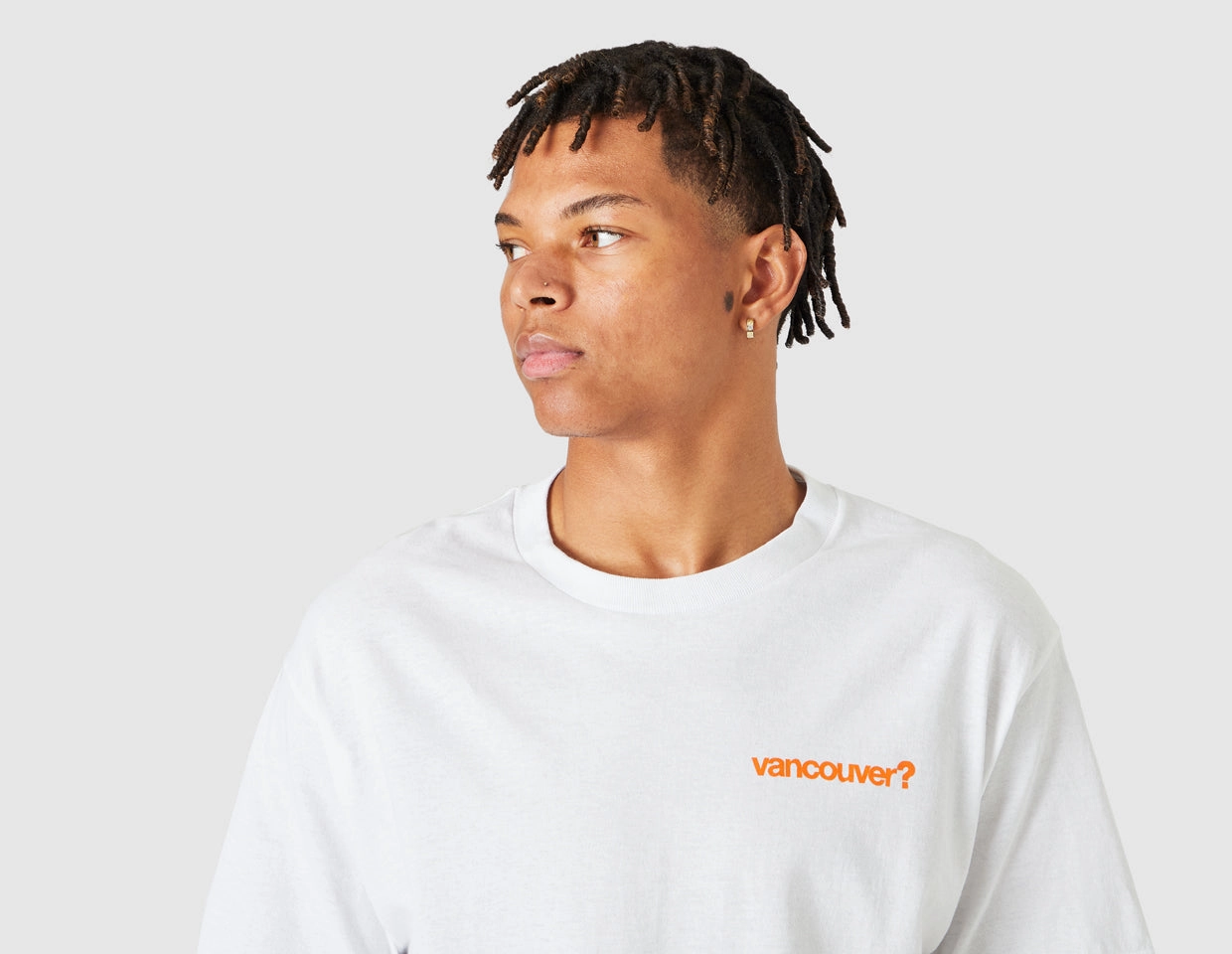 size? Vancouver Logo T-shirt / White Outdoor Activity