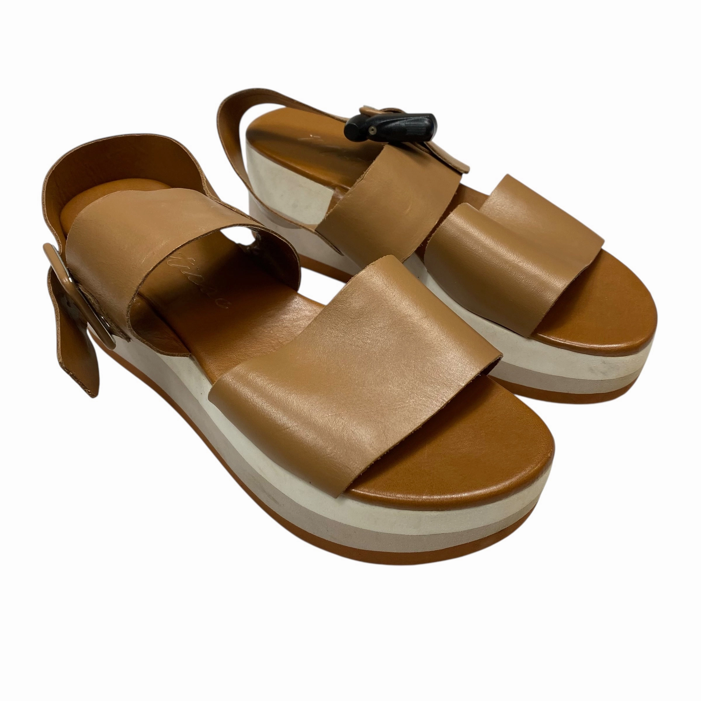 Sandals Heels Platform By Matisse In Tan, Size:7 Active Mode