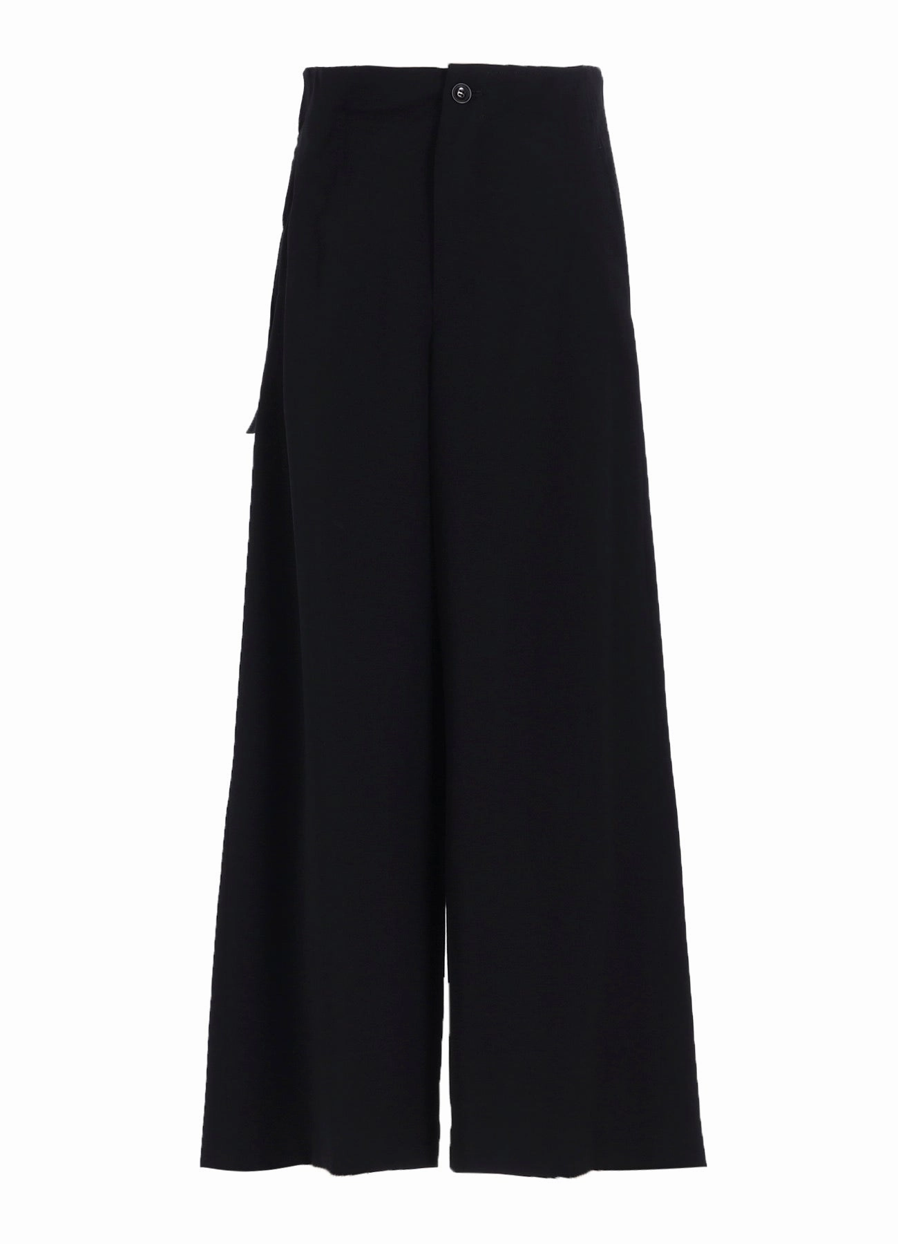 WOOL GABARDINE BELT PANTS Soft Structure Comfort for All