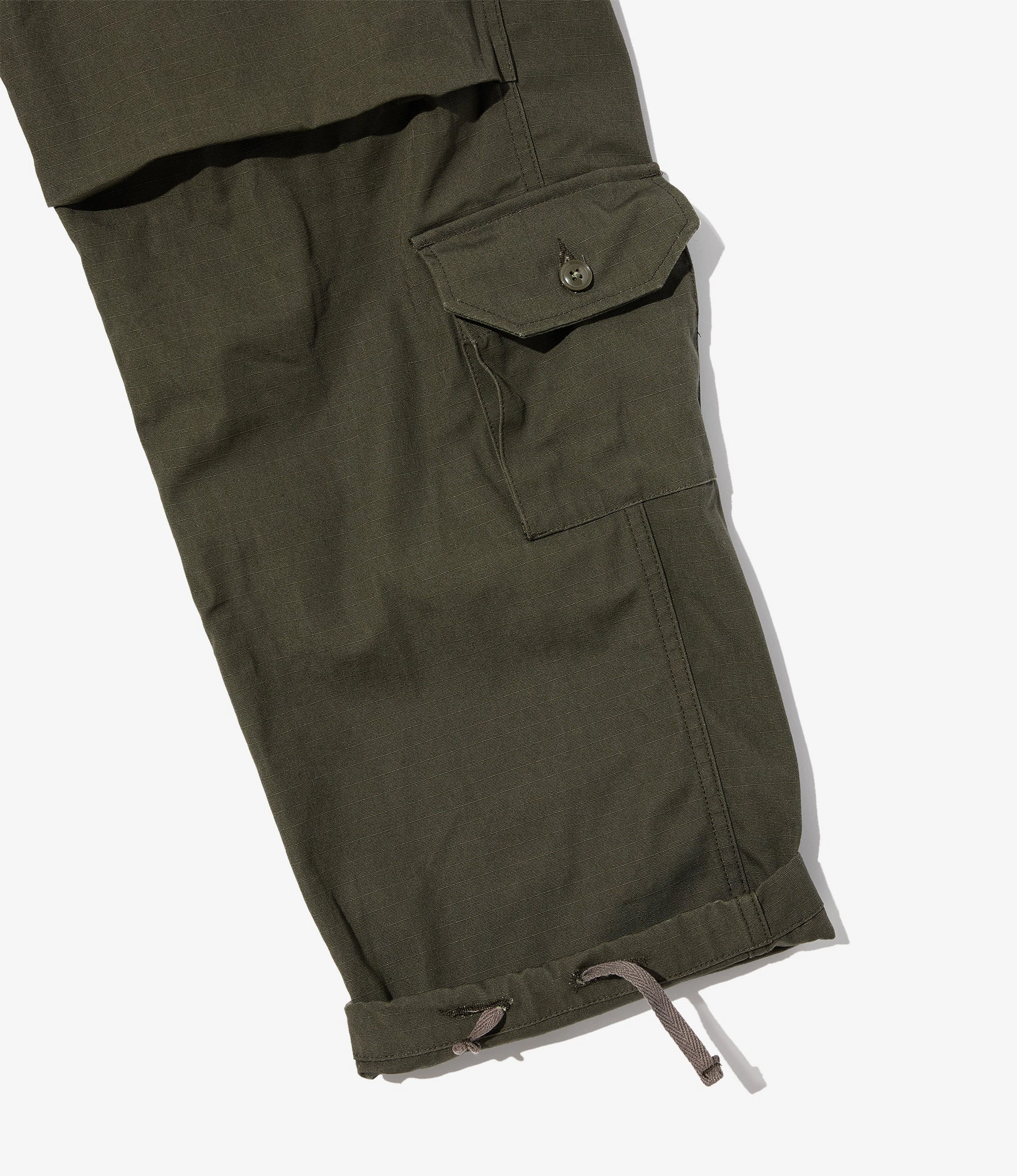 Twill Weave Texture Indoor Comfort Flight Pant ?C Olive Heavy Ripstop Cotton