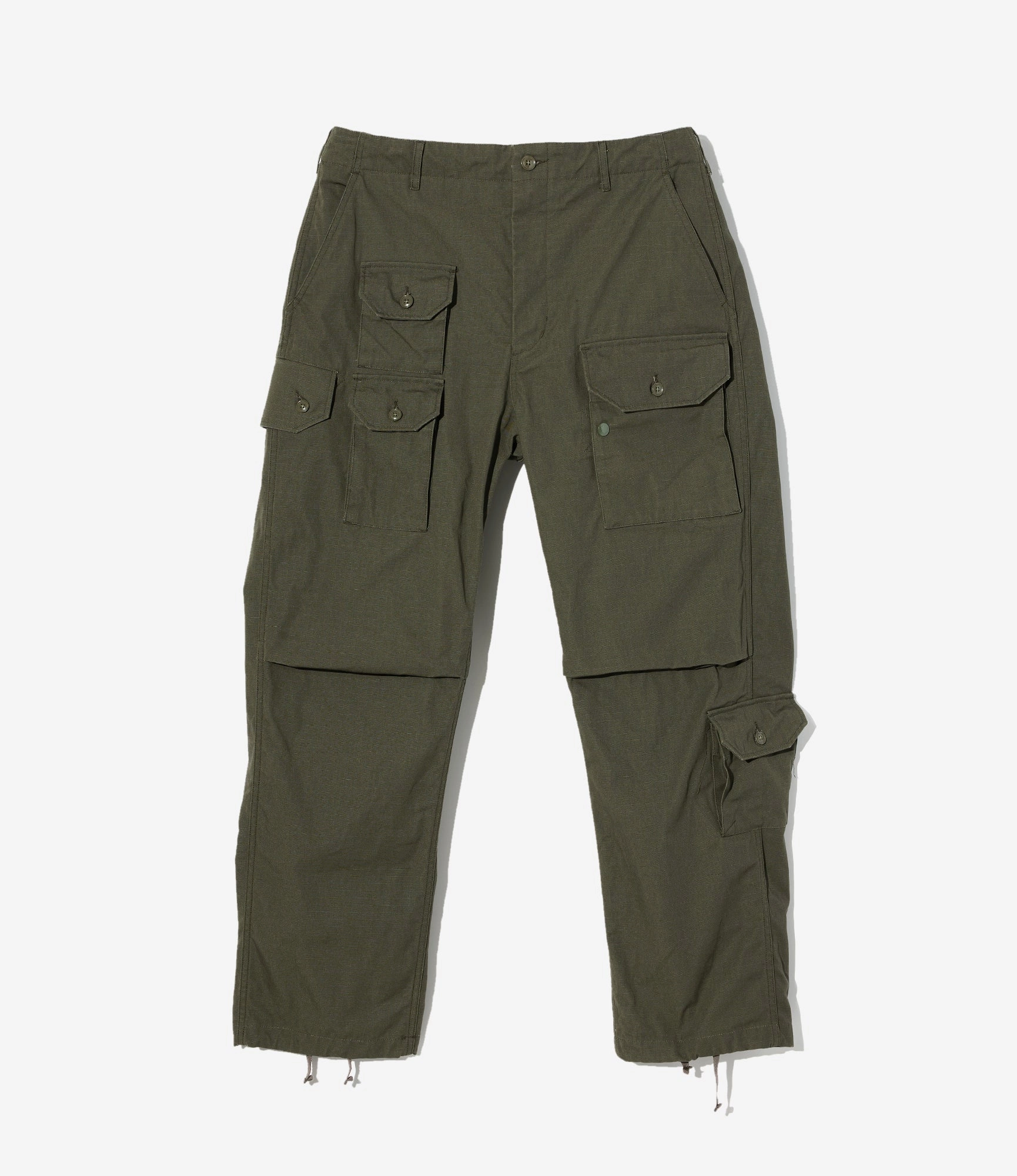 Water Repellent Coating Flowy legs Flight Pant ?C Olive Heavy Ripstop Cotton