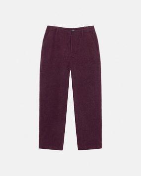 Trendy Look Quick-Dry Material RELAXED TROUSER TEXTURED WOOL