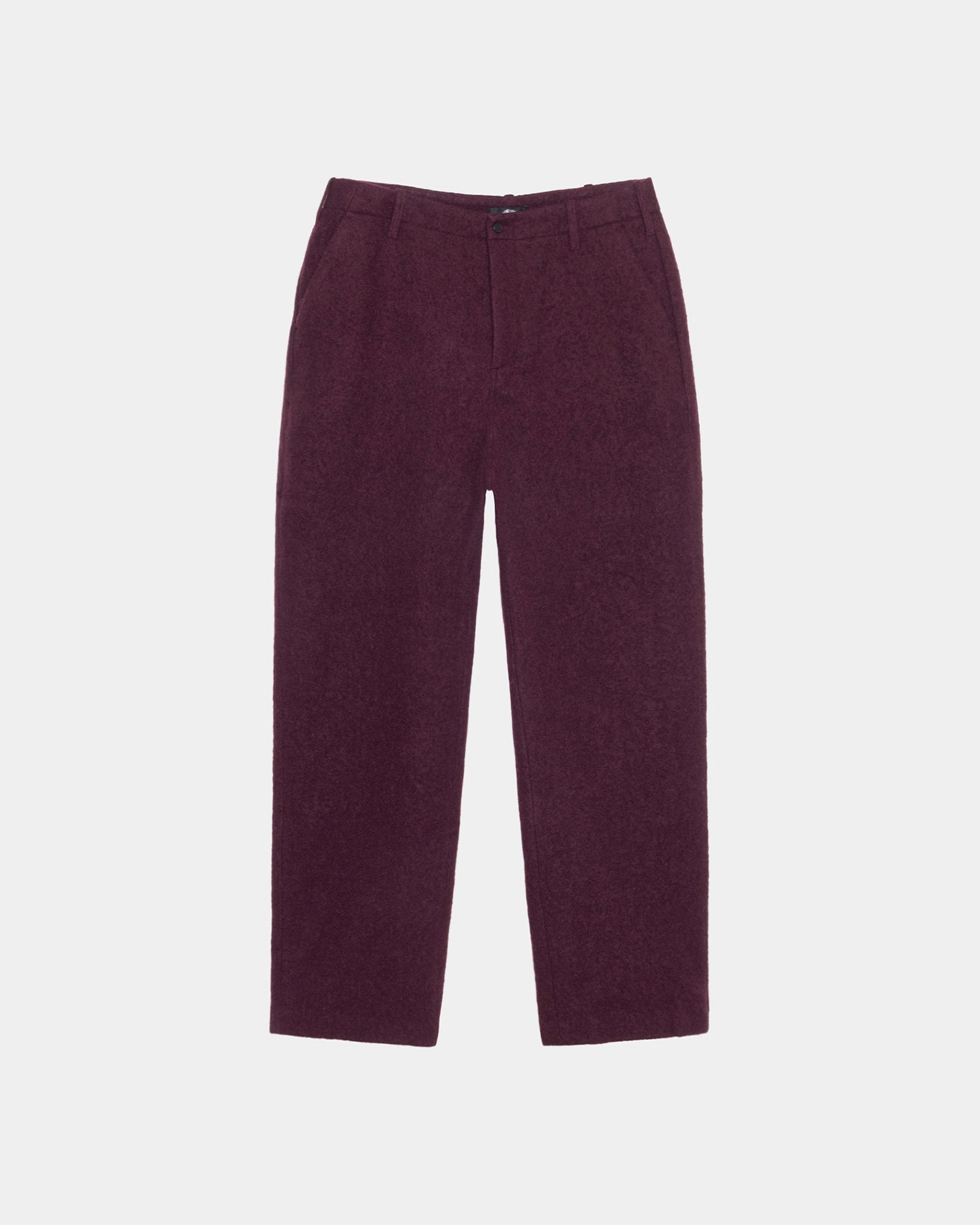 Trendy Look Quick-Dry Material RELAXED TROUSER TEXTURED WOOL