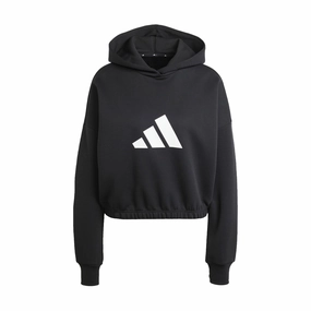 Mesh Lined Hood Future Icons 3 Bar Hoody - Womens