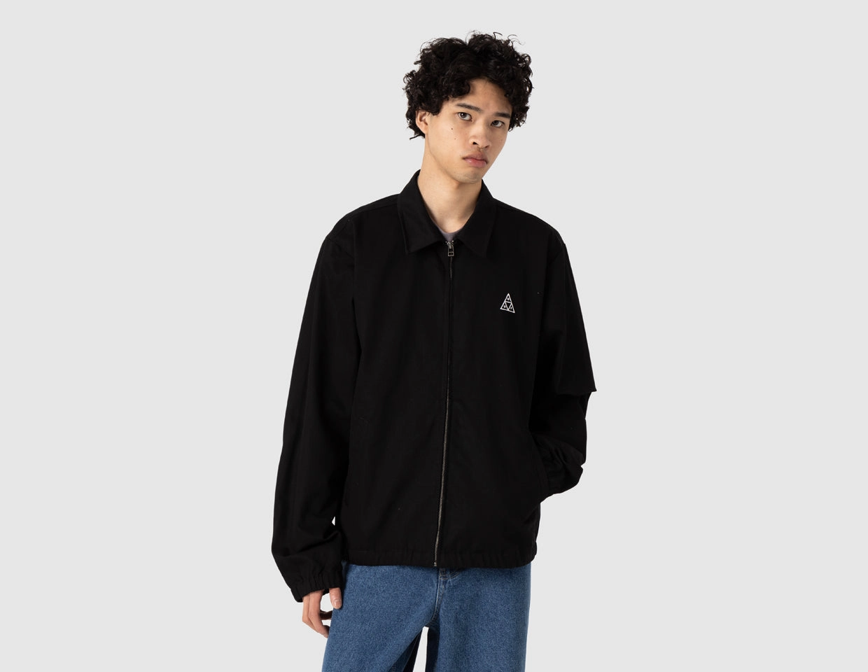 Classic Casual Look HUF Set TT Shop Jacket / Black