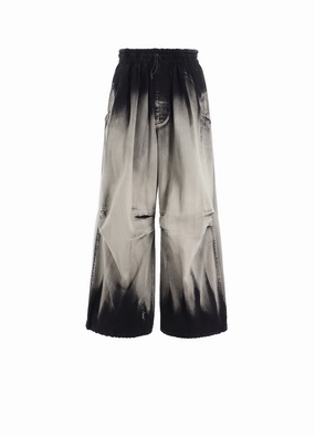 Sleek Look Quick Access 10OZ BLEACHED DENIM PARACHUTE PANTS