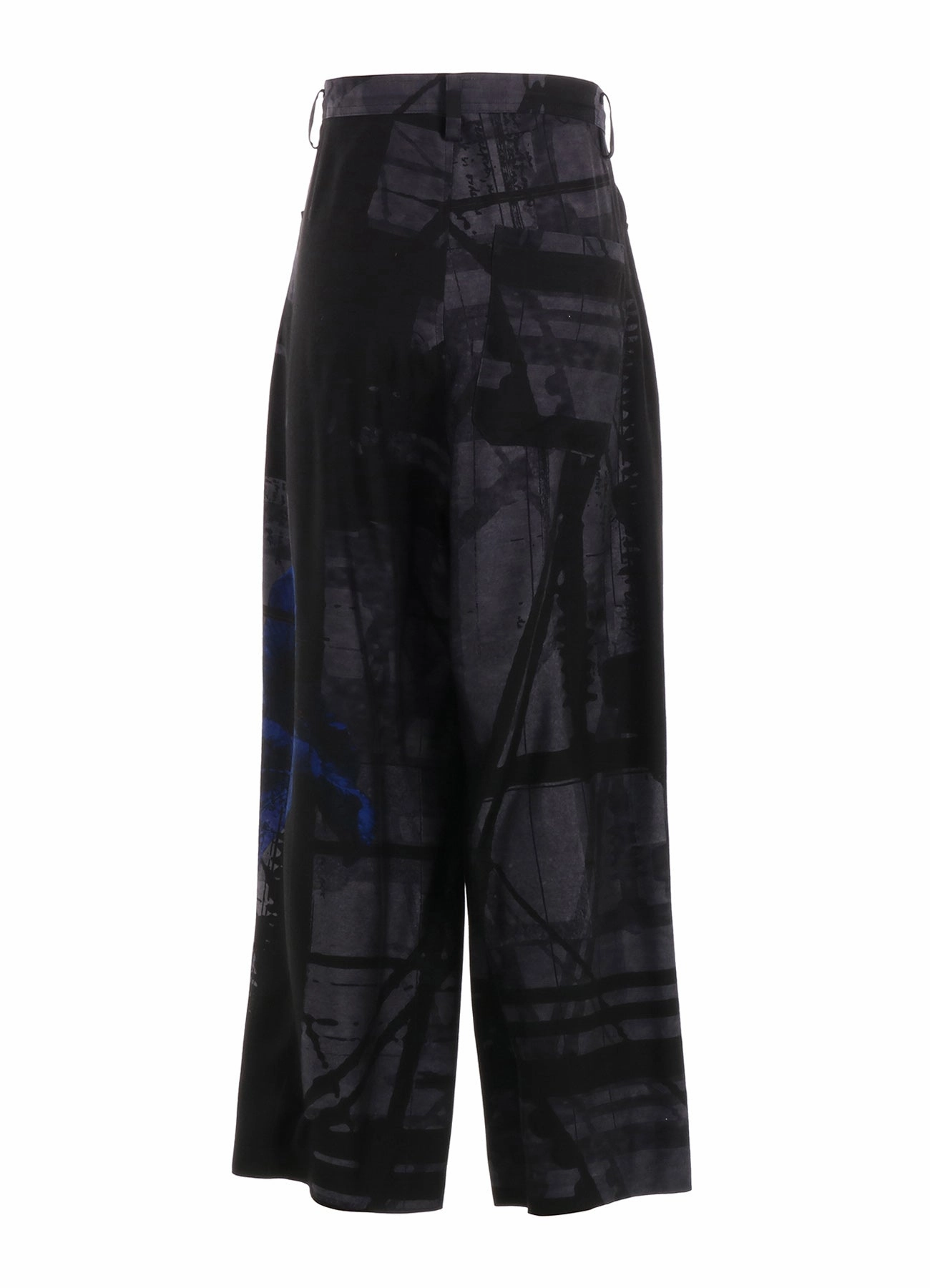 Minimal Stretch Fit Breathable activewear FLOWER&CABLE PRINT LONG STRAIGHT PANTS