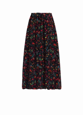 FLOWER PRINT BALLOON SKIRT Stay Cool