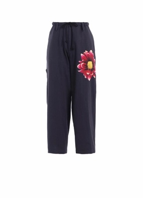 Premium Look Comfortable Stretch FLOWER PRINT PANTS "POPPY"