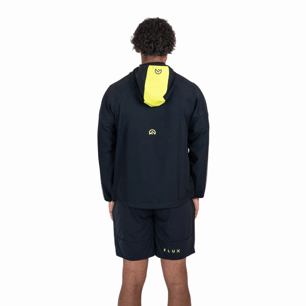 Flux Gradient Jacket Men Road Running Materials are chosen for breathability and endurance