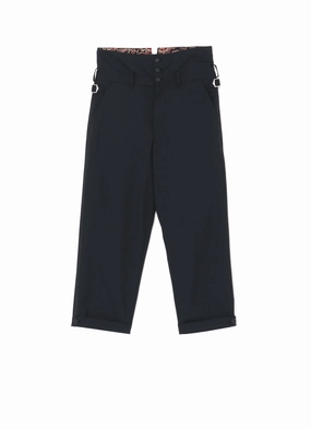 WOOL/POLYESTER TROPICAL CLOTH   INDIAN BLOCK PAISLEY PRINT THAI-STYLE PANTS Active Comfort Fit