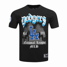 Los Angeles Dodgers Old English Tee -Mens Hidden Pocket