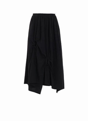 Tall-Fit Peace Glow CREPE de CHINE CIRCLE GATHERED SKIRT