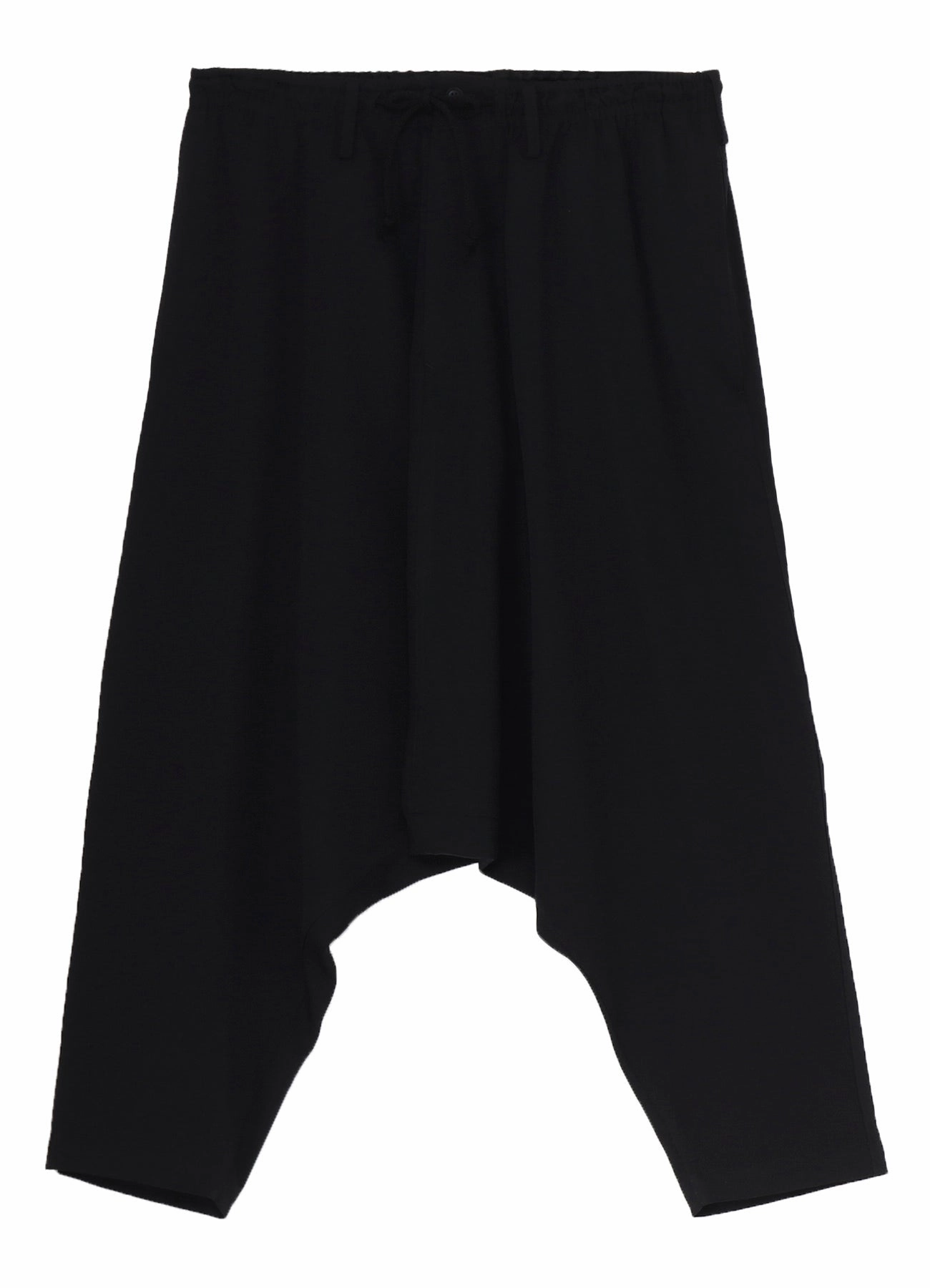 WOOL GABARDINE SAROUEL PANTS Stylish Cut Hidden Zip Pockets