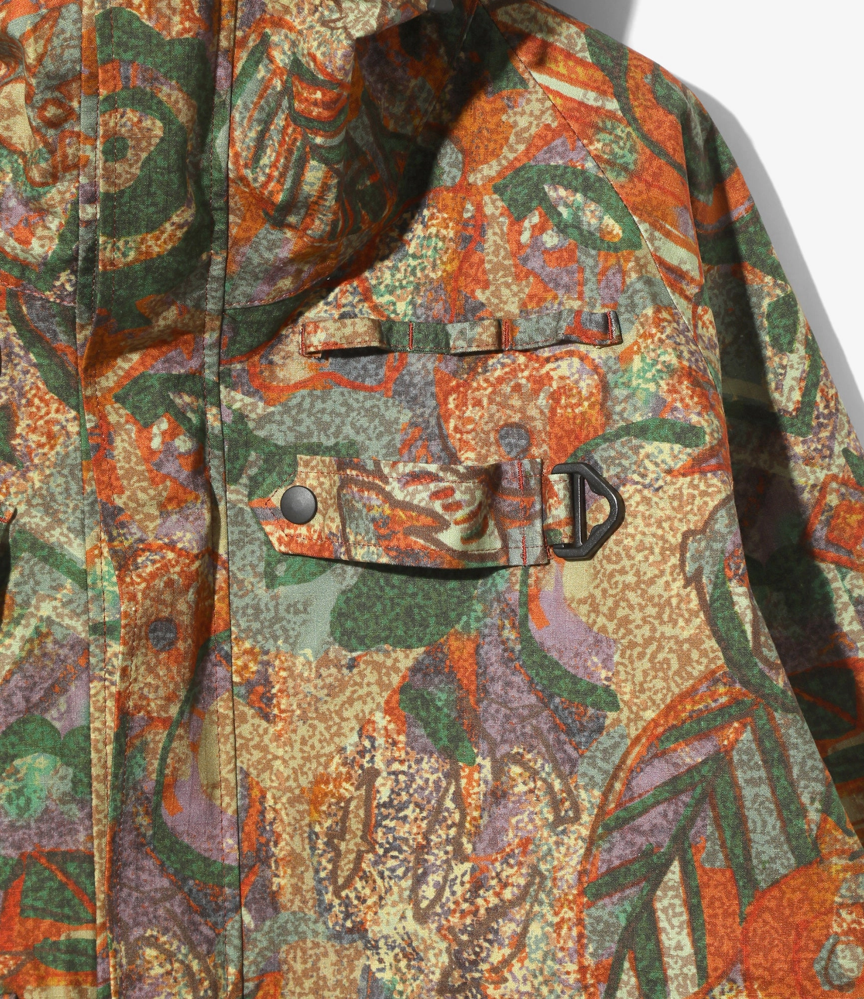 Wind Resistant Coating Lightweight Feel River Trek Jacket ?C 'EZO Forest' 3-Layer Ripstop Cotton