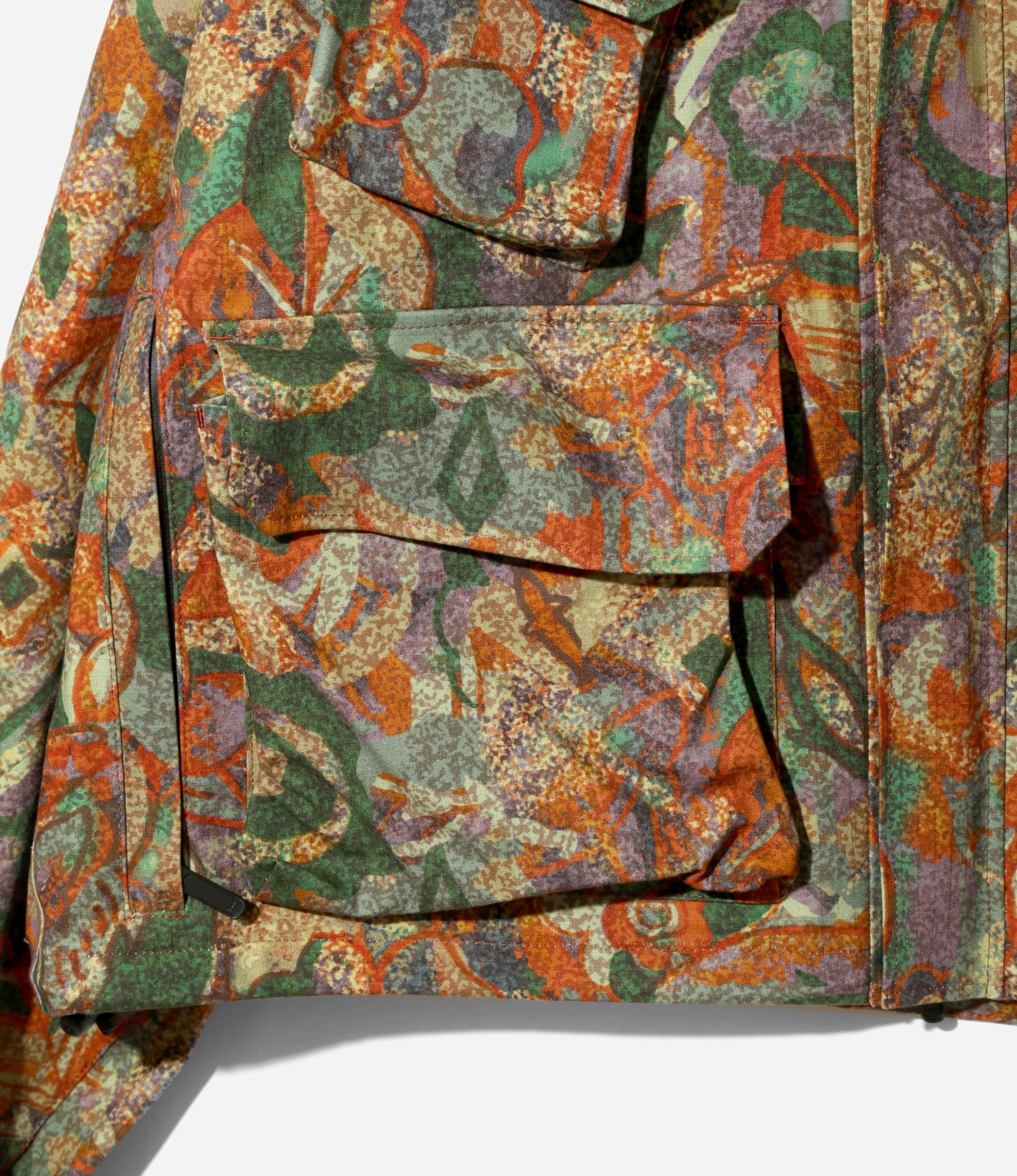 River Trek Jacket ?C 'EZO Forest' 3-Layer Ripstop Cotton OdorControl Treatment