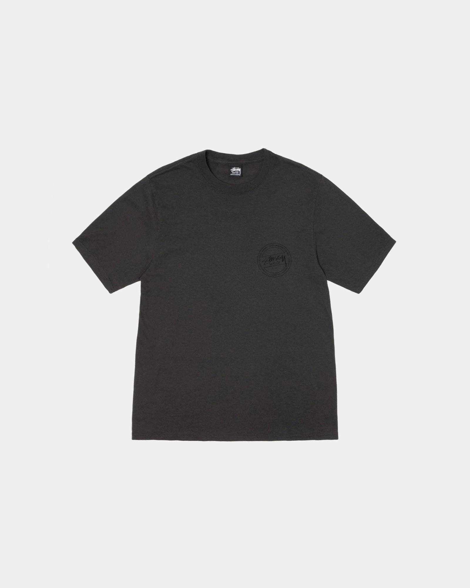 Raw Edge Hem Long Sleeve STUSSY WEAR PIG. DYED TEE