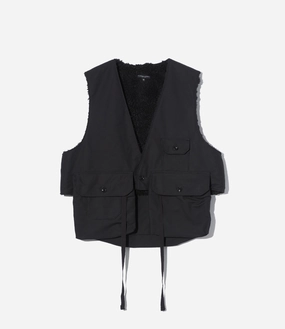 Fowl Vest ?C?Black Cotton Double Cloth Ventilated Mesh Adaptive Compression