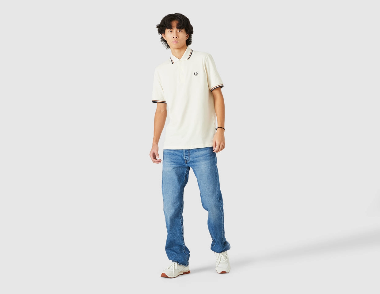 Athletic Comfort Wear Fred Perry Twin Tipped Fred Perry Shirt / Ecru
