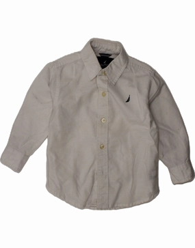 NAUTICA Baby Boys Shirt 18-24 Months White Cotton Subtle patterns Perfect Fit