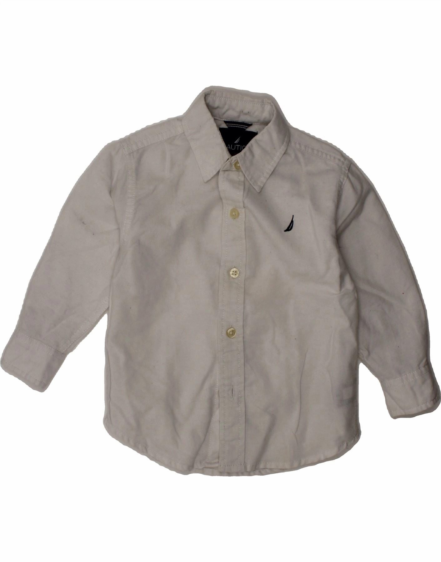 NAUTICA Baby Boys Shirt 18-24 Months White Cotton Subtle patterns Perfect Fit