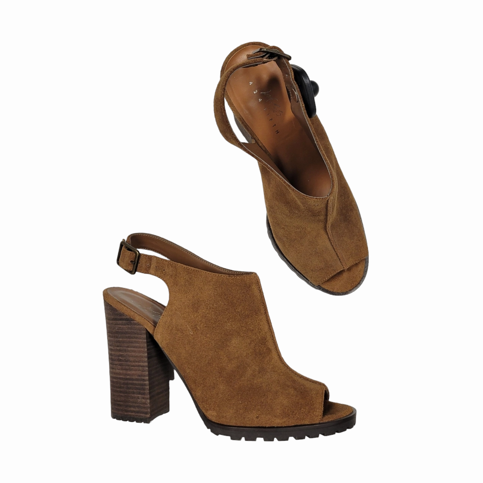 Sandals Heels Block By Lord And Taylor  Size: 9.5 Street Casual