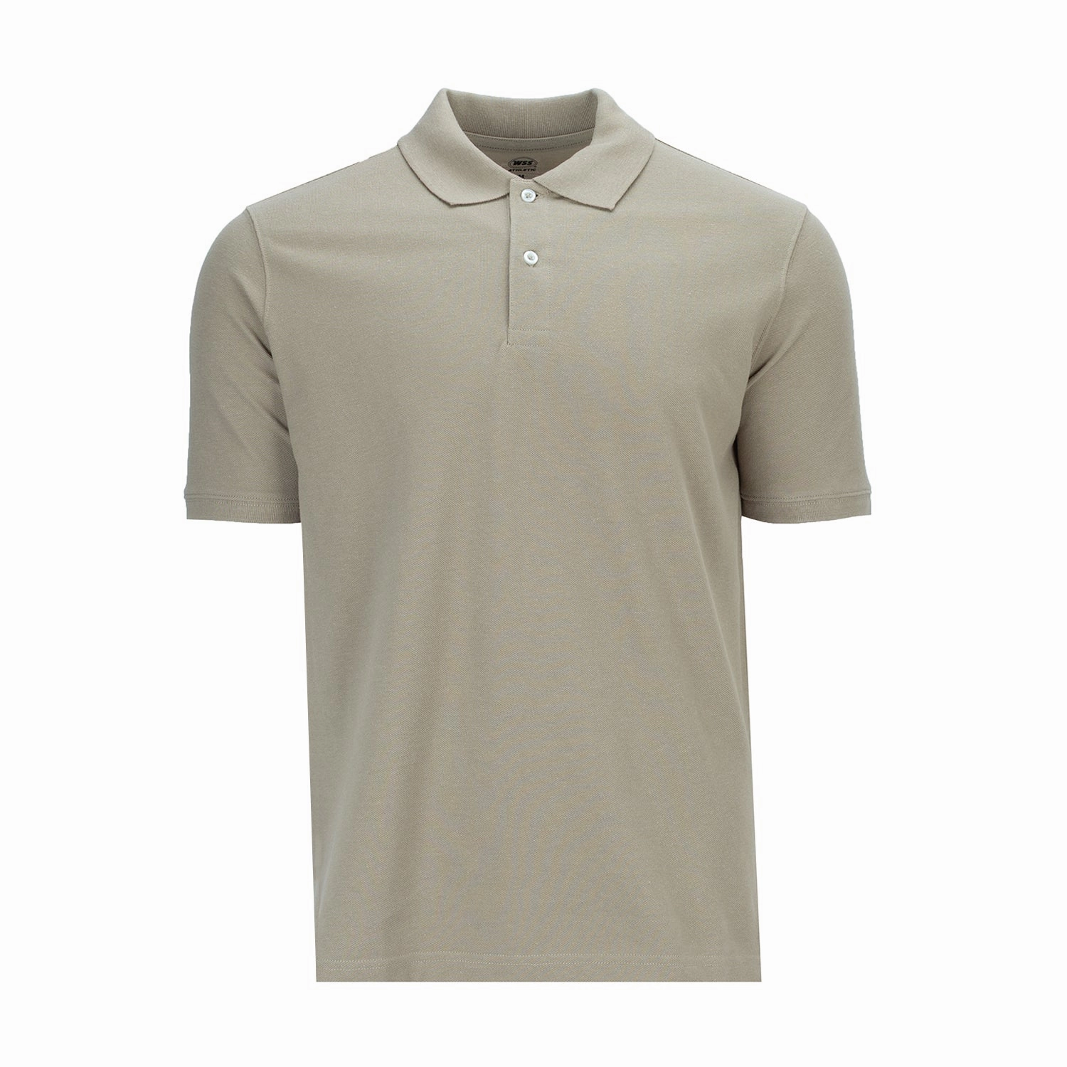 Relaxed Comfort Look RibbedNeckBanding Pique Polo - Mens