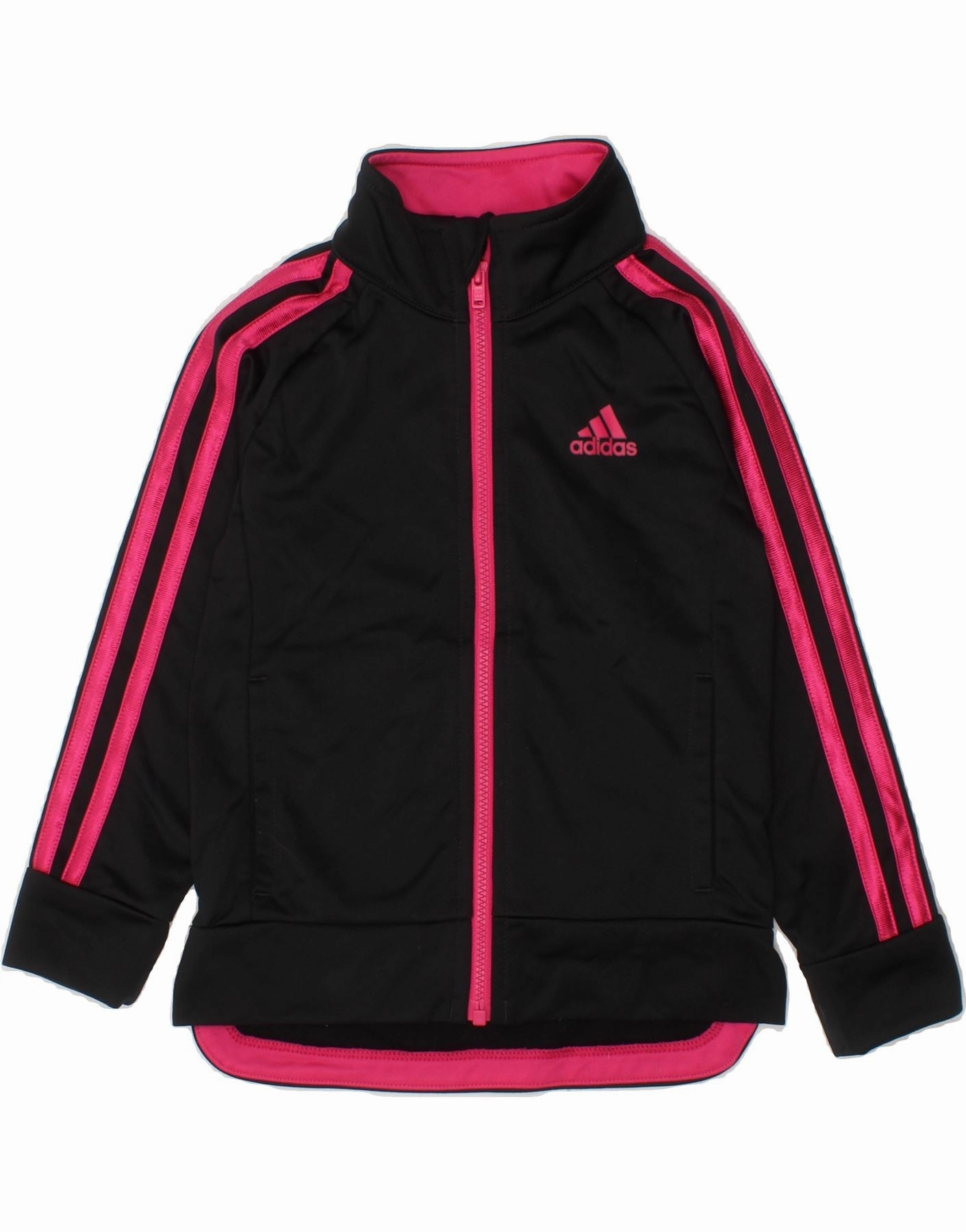 baristas ADIDAS Baby Girls Graphic Tracksuit Top Jacket 18-24 Months Black