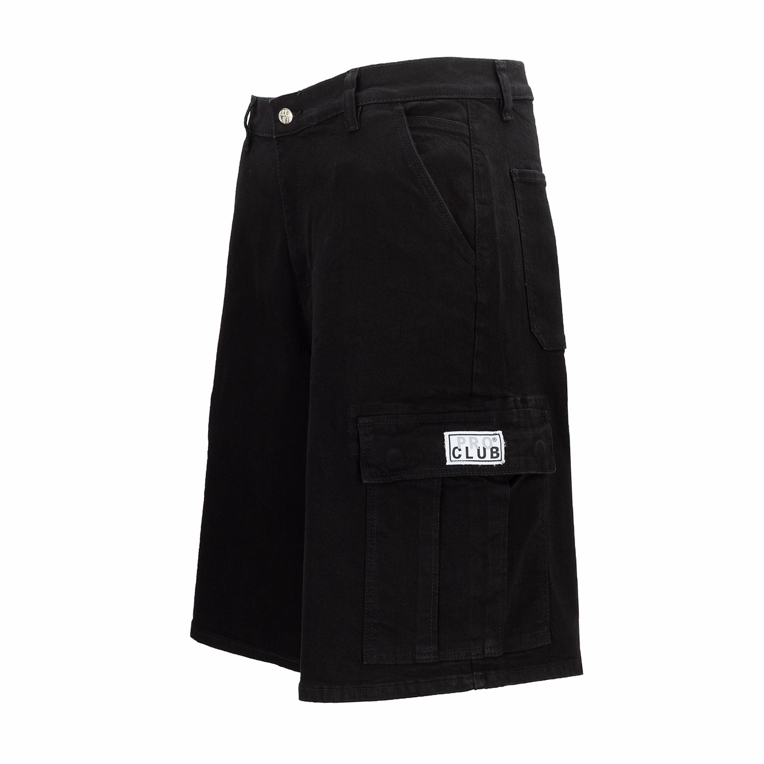 Seamless construction Active Fit Baggy Denim Cargo Short -Mens